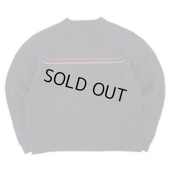 画像2: 00's Eddie Bauer ロールネック コットンニット “BLACK” (2)