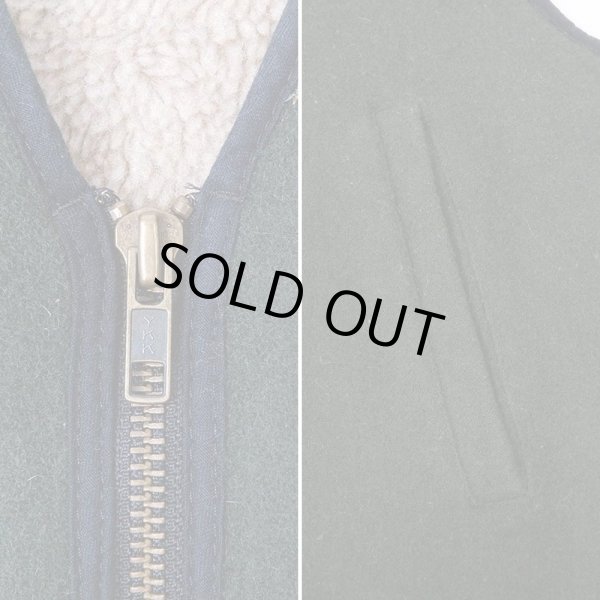 画像4: 90's L.L.Bean ボアライナー ウールベスト (4)