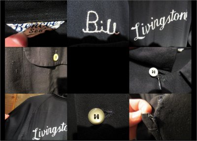 画像2: 40〜50's L/S レーヨンBOWLING SH "BLK”