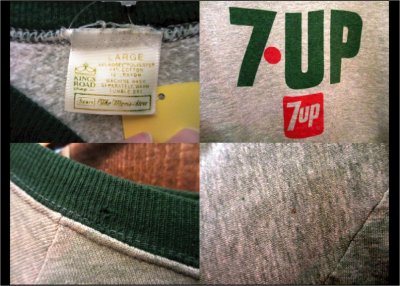 画像2: 70's SEARS S/S SWEAT 染み込みプリント "7UP”