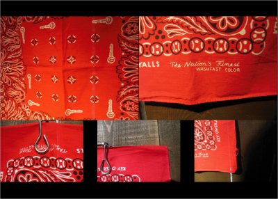 画像2: KEY VINTAGE BANDANA 片耳