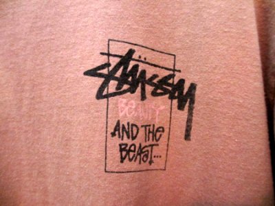 画像1: 80's OLD STUSSY TEE "Beauty and the beast”