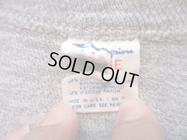 画像3: 80's チャンピオン 12/88 霜降りグレーTEE "ワンポイント” (3)