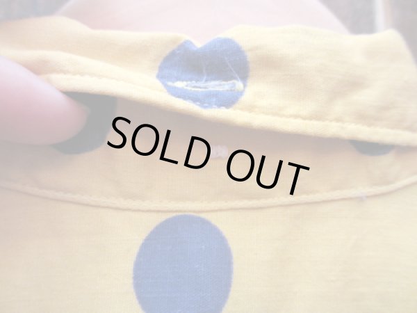 画像4: 50〜60's TOWN CRAFT ドット柄 B/D S/S SH "boy's18” (4)