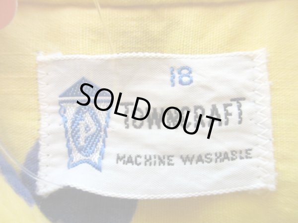 画像3: 50〜60's TOWN CRAFT ドット柄 B/D S/S SH "boy's18” (3)