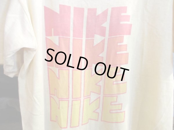 画像4: 70's NIKE ゴツ4連染み込みプリントTEE "他社ボディー” (4)