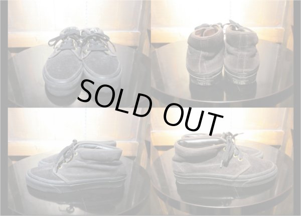 画像2: 80's VANS CHUKKAスウェード "BLK” (2)