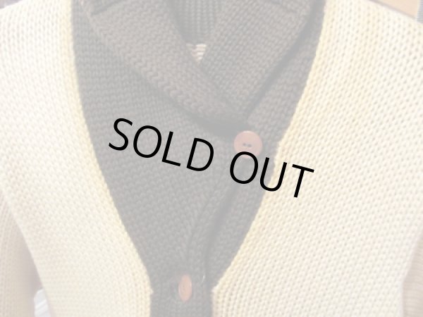 画像3: 40〜50's VINTAGE ショールカラーカーディガン "2TONE” (3)