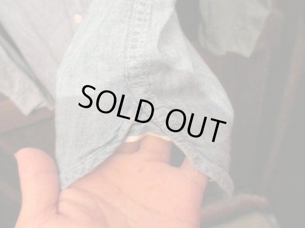 画像4: 50's BIG YANK マチ付きシャンブレーSH "SIZE14 1/2” (4)