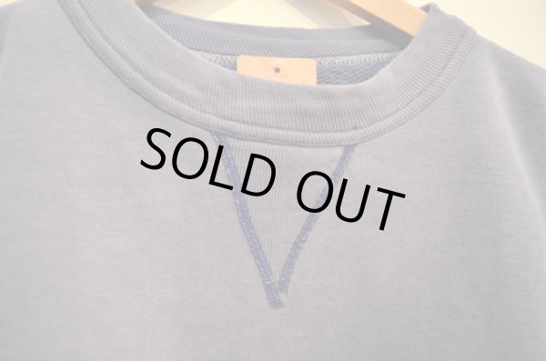 画像3: 50's VINTAGE 前V SWEAT "ナス紺” (3)