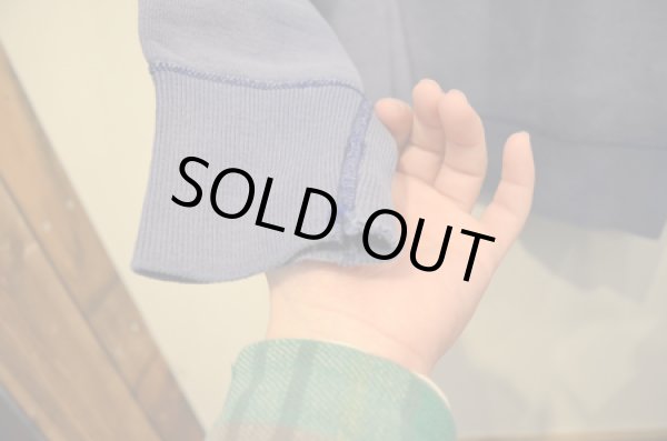 画像5: 50's VINTAGE 前V SWEAT "ナス紺” (5)