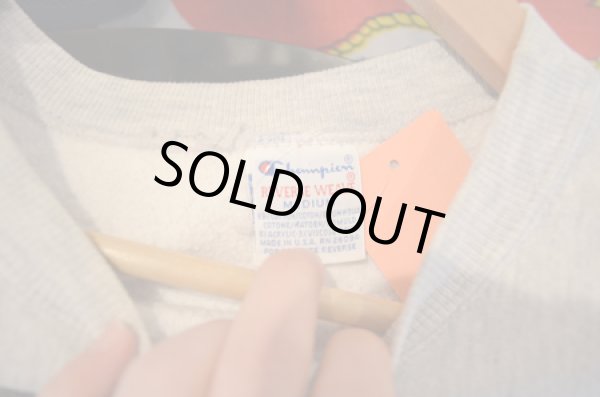 画像3: 90's チャンピオンR/W スウェット "BLK染み込み4段プリント” (3)