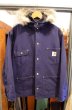 画像1: 90's USA製Carhartt ブランケット付きダックカバーオール "フード付き” (1)