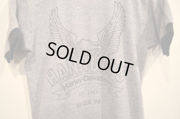 画像5: 70〜80's 染み込みプリントハーレーTEE "NO.1” (5)