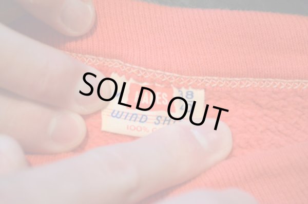 画像3: 50's HANES WIND SHIELD VINTAGE SWEAT "サーモンピンク” (3)