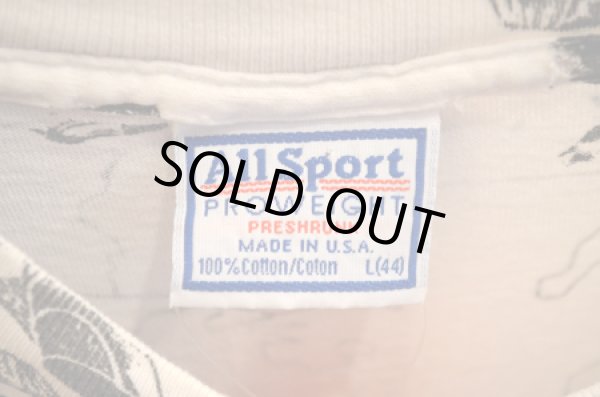 画像3: 90's ALL SPORT 総柄TEE "偉人物” (3)