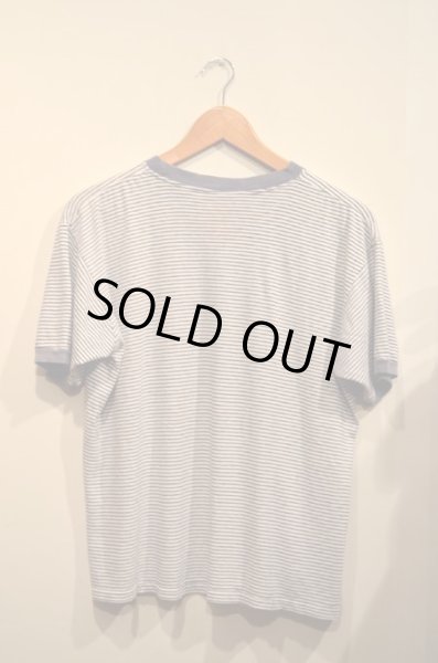 画像2: 〜60's チャンピオン 染み込みボーダーTEE "チョコチン” (2)