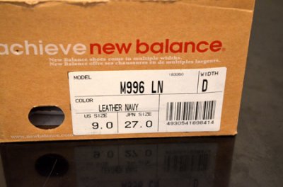 画像1: NEW BALANCE M996LN "新品”