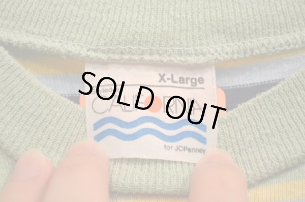 画像3: 70's J.C.PENNEY ポケット付きボーダーTEE (3)