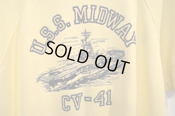 画像3: 60's S/S VINTAGE SWEAT "U.S.S.MIDWAY” (3)