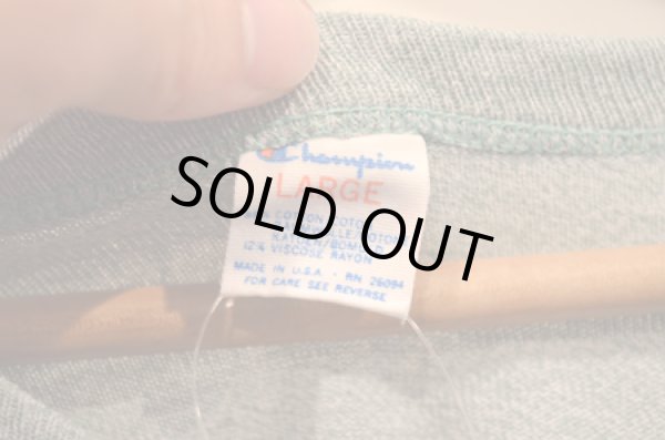 画像3: 80's チャンピオン 12/88 染込みプリントTEE "緑杢” (3)