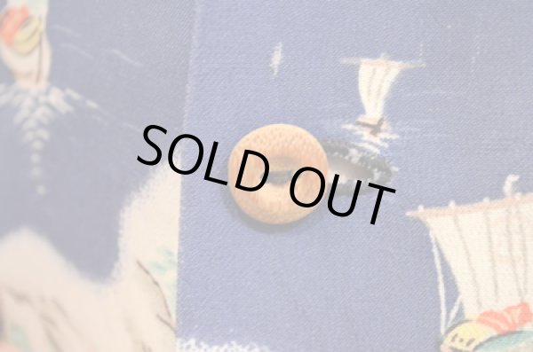 画像3: 50's VINTAGE HAWAIIAN 和柄 "チリメン” (3)