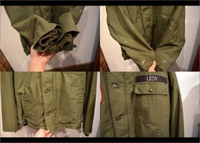 画像1: US.ARMY A-2 DECK JKT バックステンシル "ワッペン”