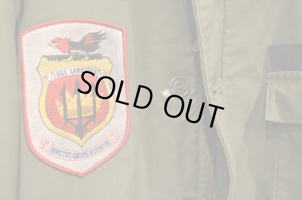 画像4: US.ARMY A-2 DECK JKT バックステンシル "ワッペン” (4)