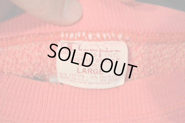 画像3: 70's 単色タグ チャンピオン R/W SWEAT "PINK” (3)