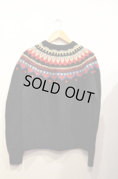 画像2: RALPH LAUREN ノルディック柄KNIT "BLK” (2)