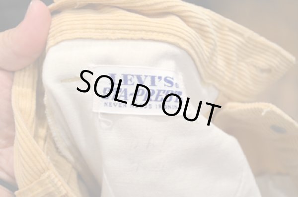 画像4: 60〜70's Levi's 太畝コーデュロイPT "BIGE” (4)