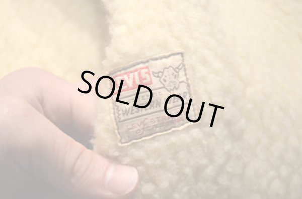 画像4: 50's Levi's ショートホーン ボア付きスウェードJKT (4)