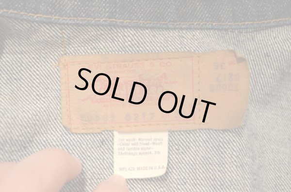 画像3: 70's Levi's 70505 DENIM JKT 真紺 "size36” (3)