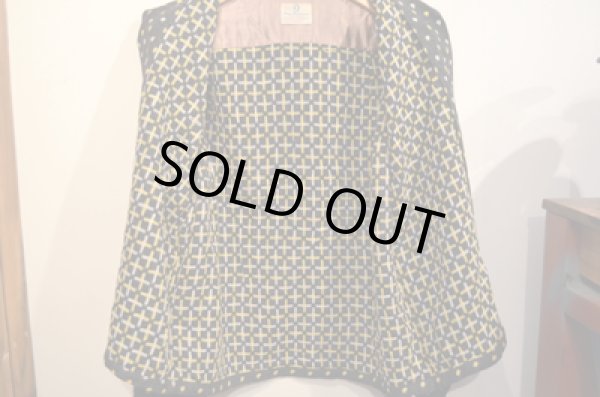 画像3: 50's VAN HEUSEN ALLハンドステッチ刺繍 BLK WOOL SH "NON WASH” (3)