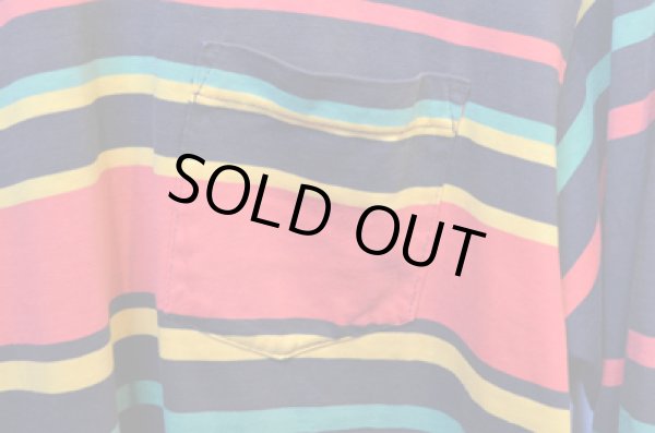 画像4: 80's OLD STUSSY ラスタカラー ロンTEE (4)