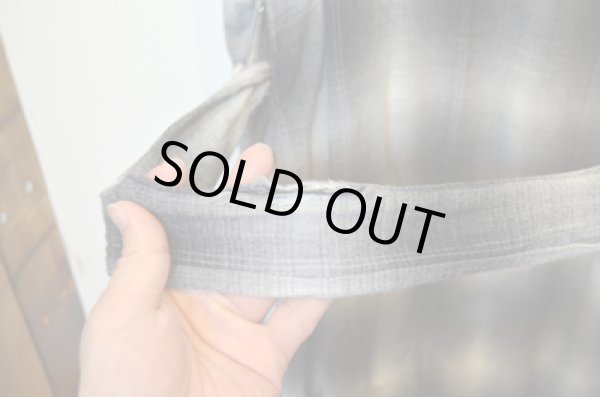 画像5: 60's VINTAGE オンブレーレーヨンガウン "BLKベース” (5)