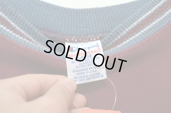 画像3: 90's チャンピオンリバースウィーブSWEAT "リブボーダー” 珍品 (3)