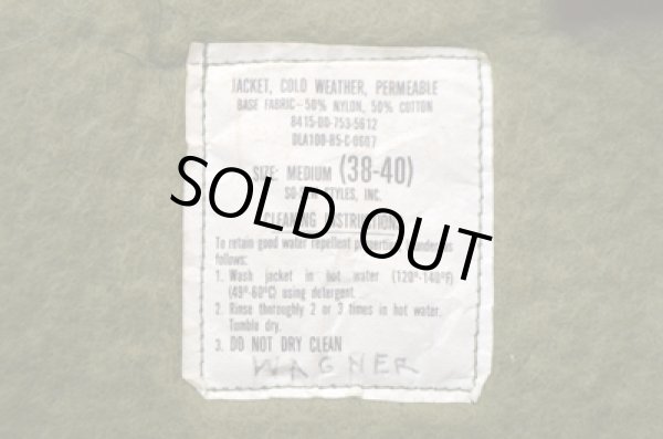 画像3: 85's US NAVY A-2 DECK JKT ステンシル "ONE WASH” (3)