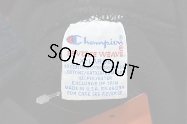 画像3: 90's チャンピオンリバースウィーブPARKA BLK (3)