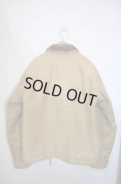 画像2: 40's US NAVY N-1 DECK JKT "ハンドペイント” (2)