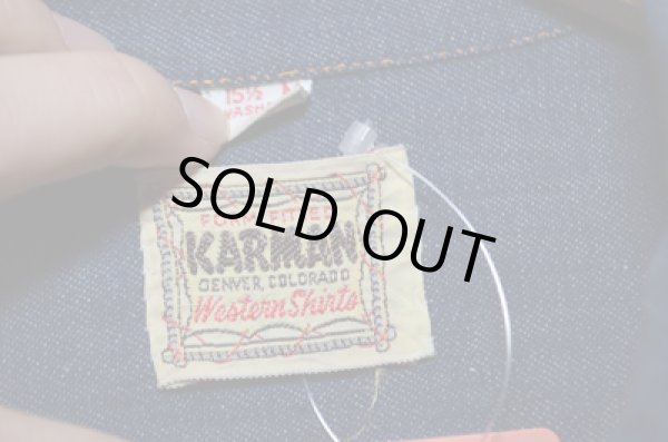 画像3: 60's KARMAN DENIMウエスタンSHIRT (3)