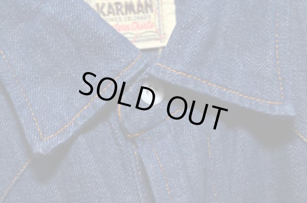 画像4: 60's KARMAN DENIMウエスタンSHIRT (4)