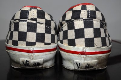 画像1: 90's VANS チェッカーフラッグ スリッポン "箱付き”