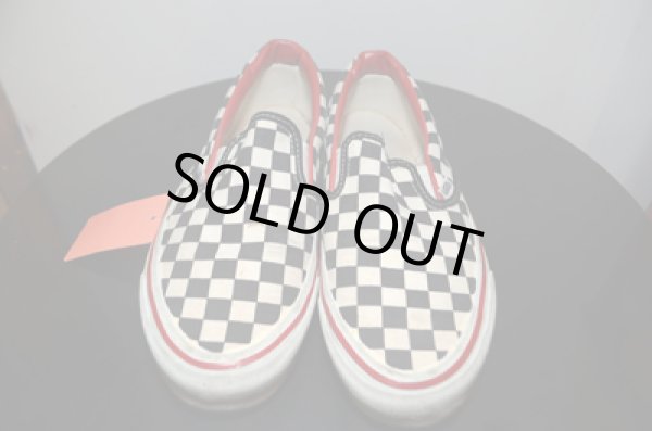 画像2: 90's VANS チェッカーフラッグ スリッポン "箱付き” (2)