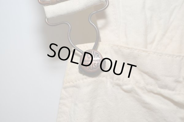 画像5: 50's POWER HOUSE 生成りオーバーオール ONE WASH (5)