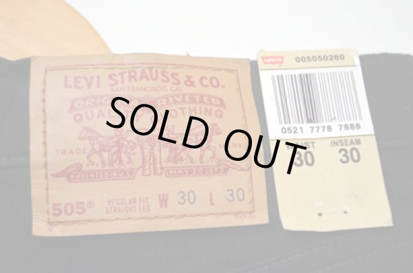 画像4: 90's Levi's 505 BLK W30 DEADSTOCK (4)