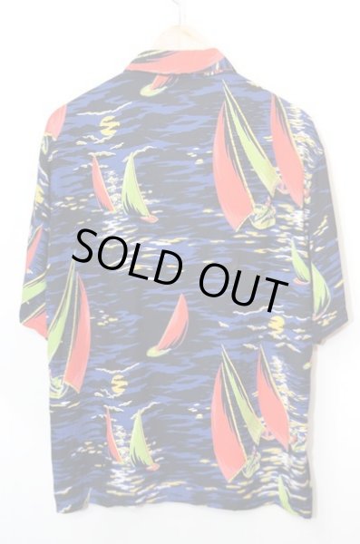 画像2: 50's McGregor ハワイアンSHIRT “ヨット柄” (2)