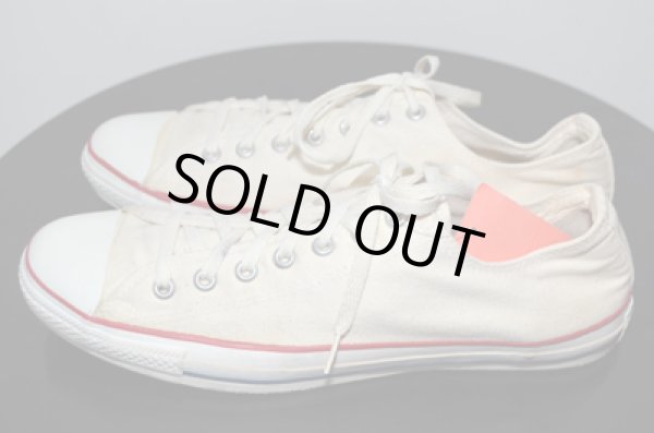 画像4: 90's USA製 コンバース ALLSTAR Low-cut 生成り "BIGSIZE” (4)