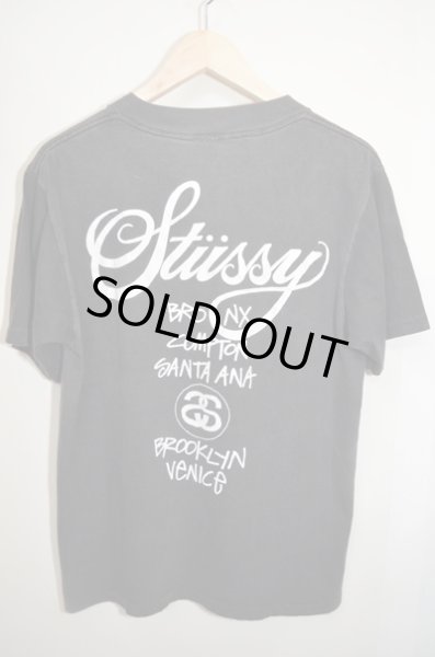 画像2: 80's OLD STUSSY ワールドツアーTee (2)
