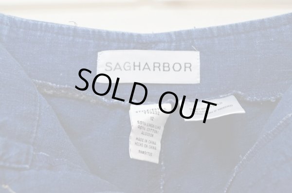 画像5: 90's SAG HARBOR インディゴリネンクロップドパンツ (5)